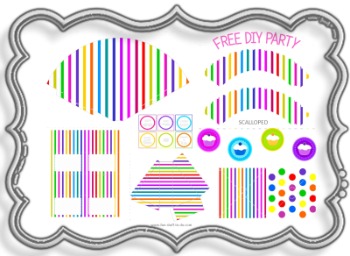 Printable Party Decorations and Party Favors