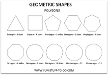 Geometric Shapes Worksheets | Free To Print